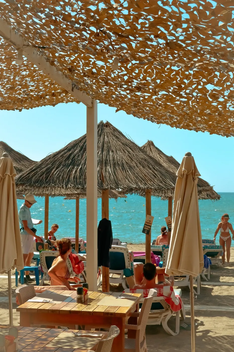 Ellas tables by the sea in La Cala de Mijas